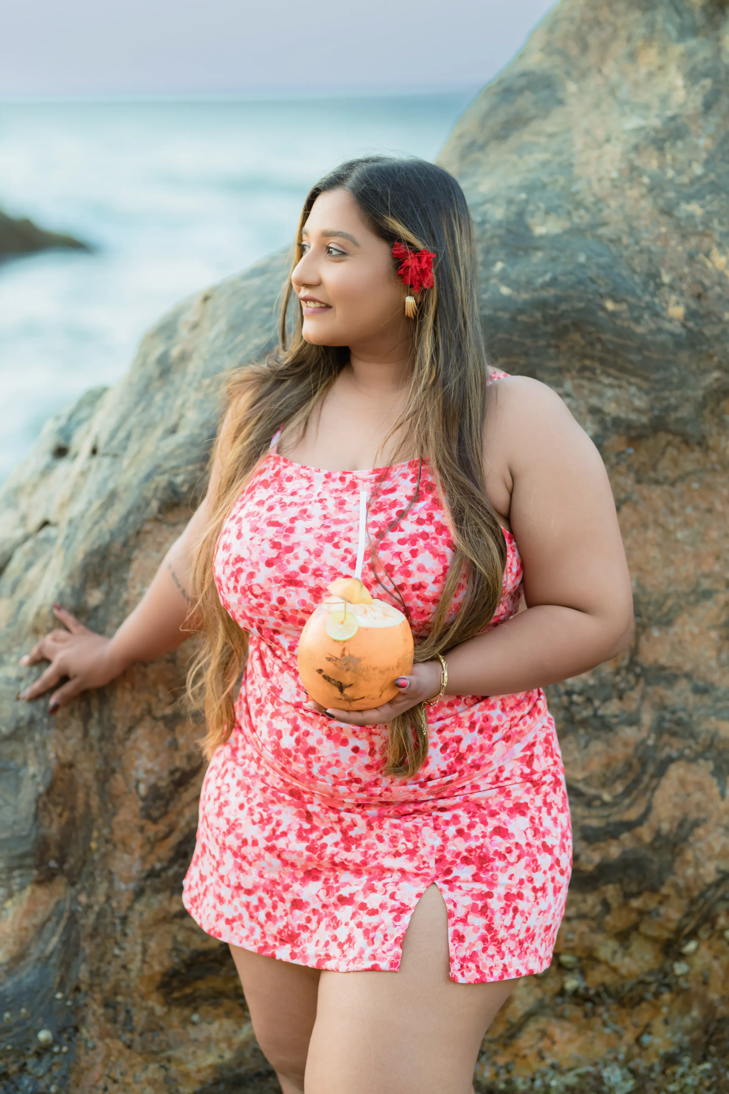 Editorial portrait by the coast